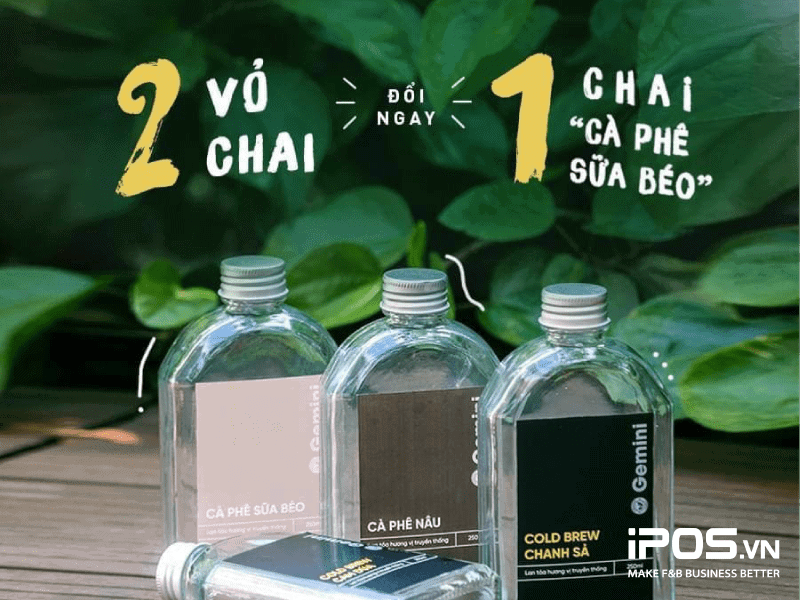 Chương trình khuyến khích đổi trả chai của Gemini Coffee