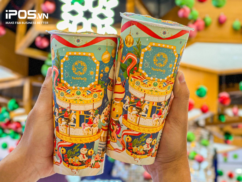 Mẫu ly giấy giáng sinh