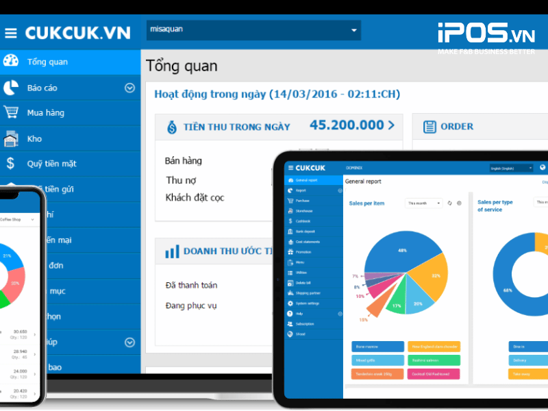Phần mềm quản lý quán trà sữa