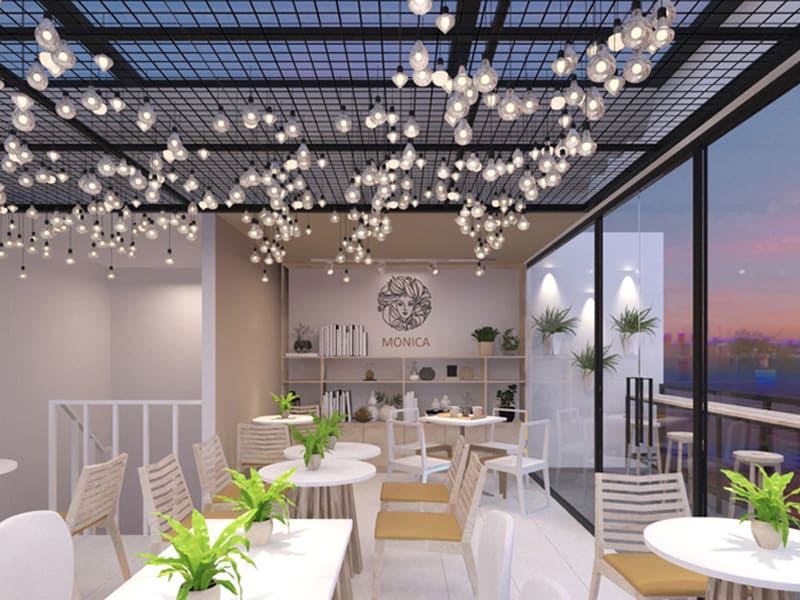 thiết kế quán trà sữa