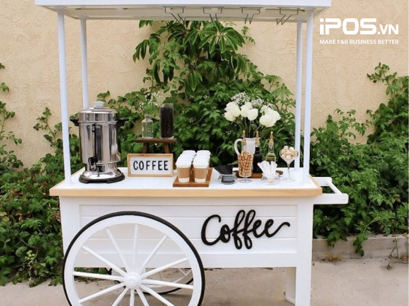 Mở quán cà phê xe đẩy phù hợp cho ngân sách đầu tư dưới 100 triệu