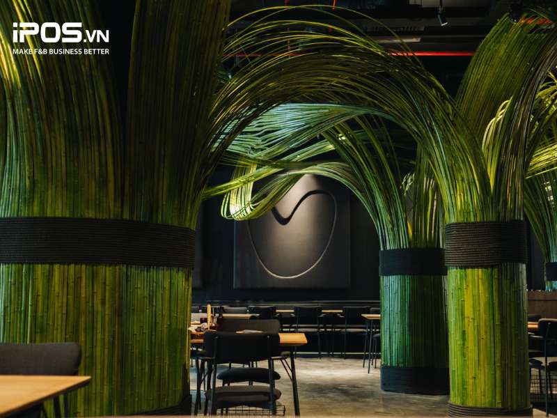 Pizza 4P’s ưu tiên lựa chọn vật liệu xây dựng và vật liệu decor “xanh”