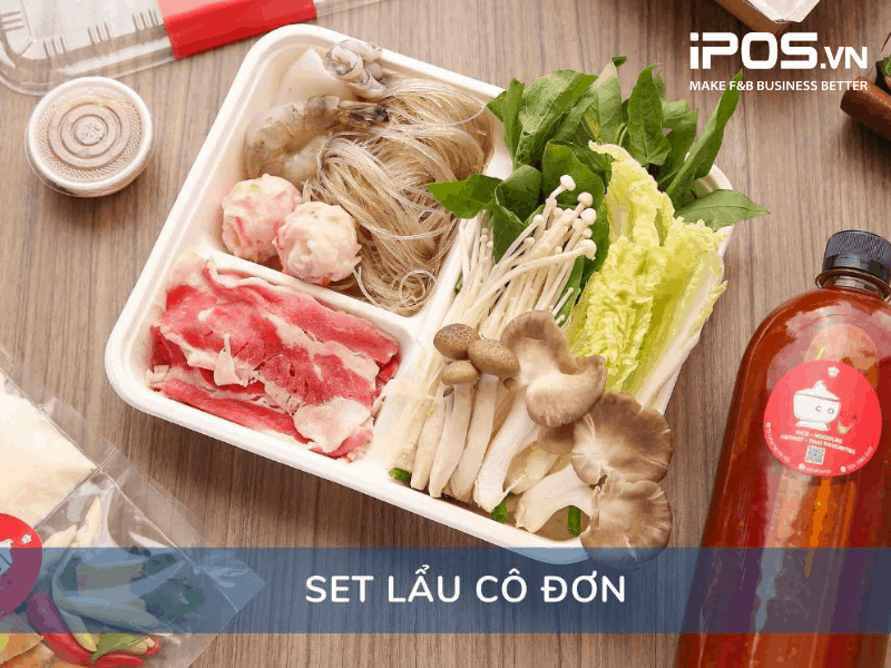 Set lẩu cô đơn của nhà hàng lẩu Thái COCA