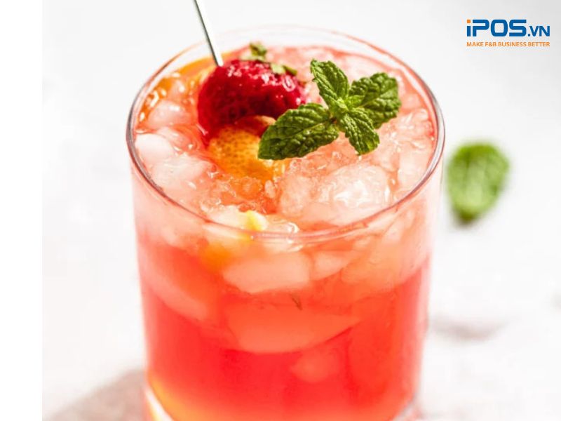 Công thức Cocktail cùng dâu tây tươi, chanh và Vodka.