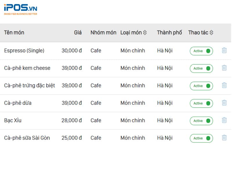 Đặt giá cố định trên phần mềm quản lý bán hàng