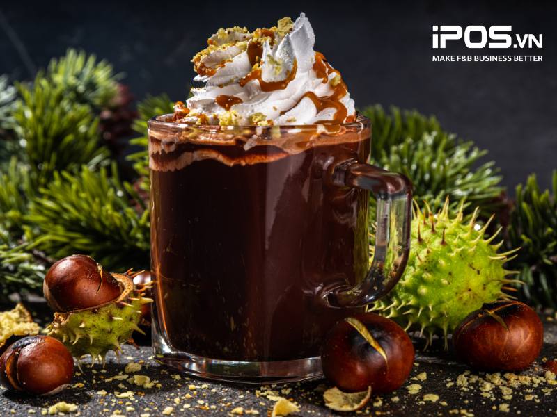 Đồ uống nóng cho menu mùa đông quán cafe: Cacao Hạt Dẻ Nướng