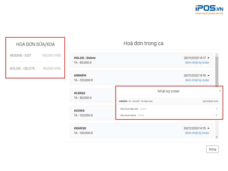 báo cáo hóa đơn sửa hủy