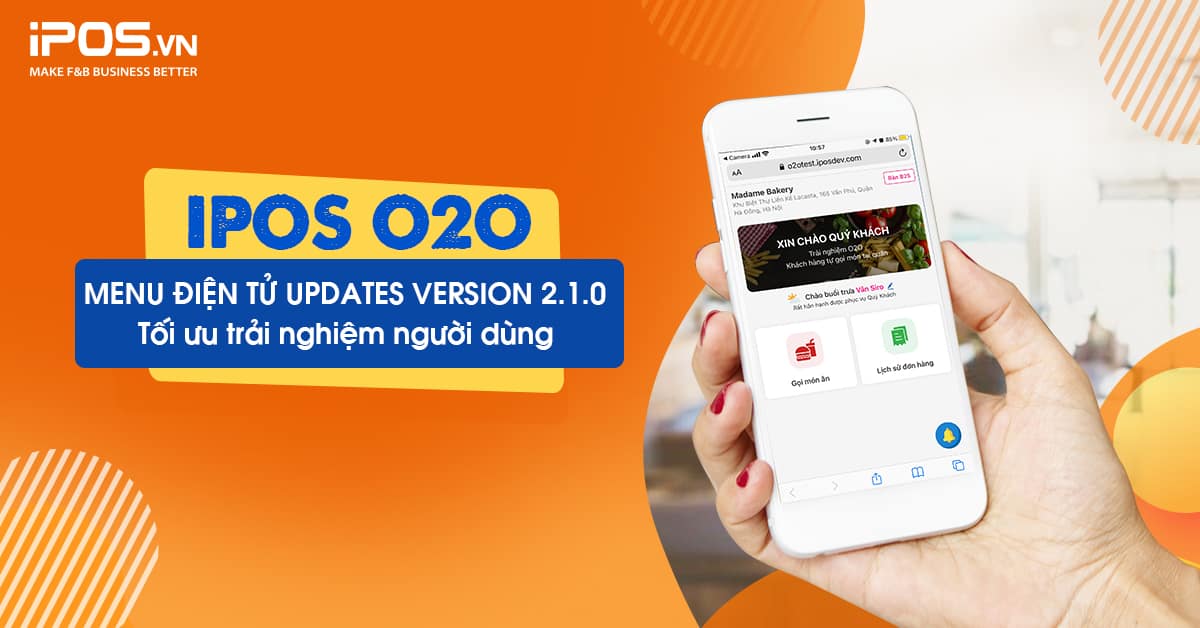 Menu điện tử updates version 2.1.0 – Mô hình thanh toán trả trước