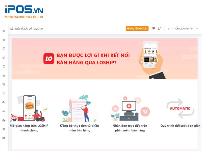 iPOS.vn kết nối Loship