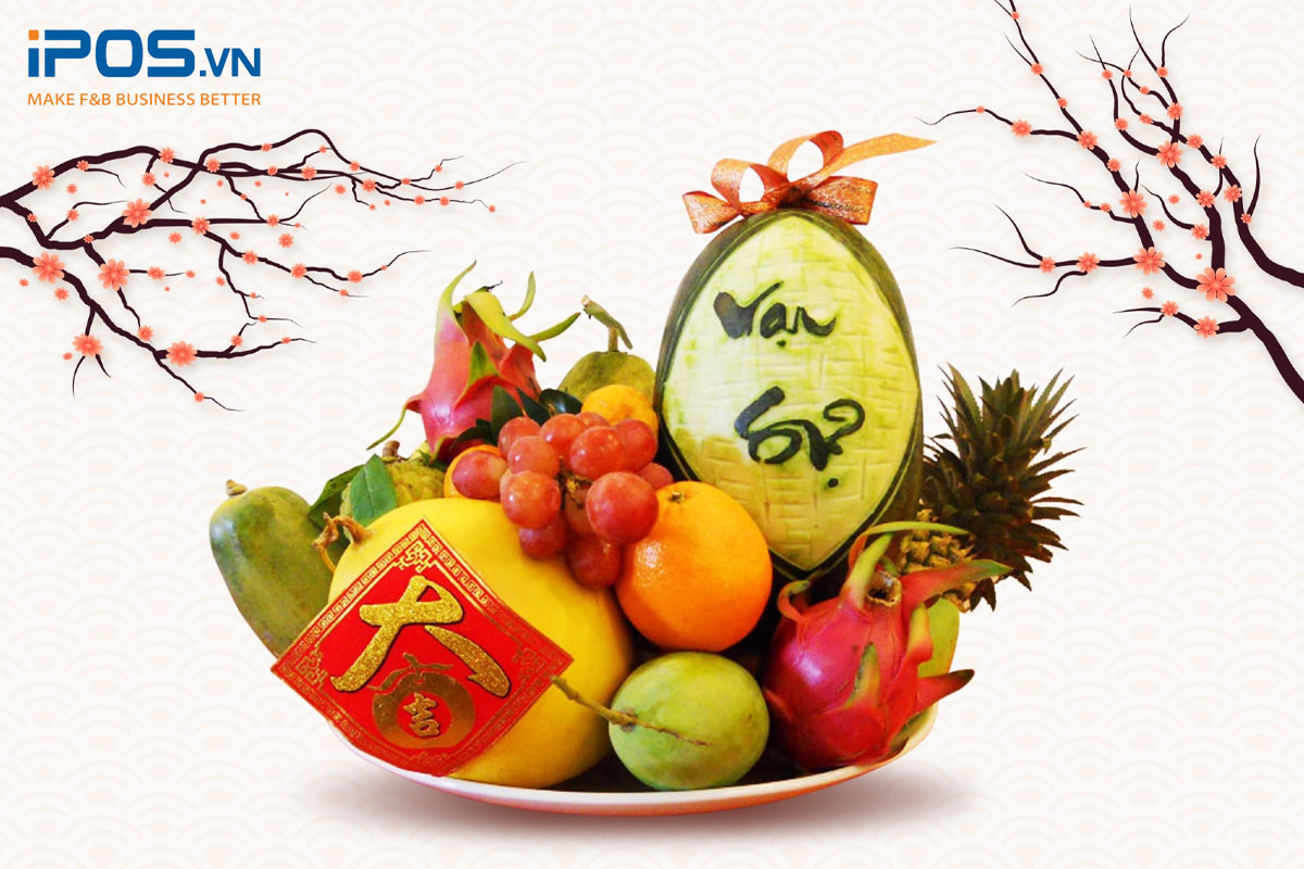 Hoa quả không chỉ đáp ứng nhu cầu ăn uống, mà còn có giá trị về mặt văn hóa ngày Tết