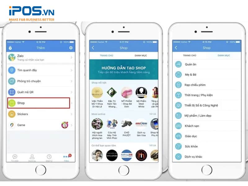 nền tảng kinh doanh trên Zalo