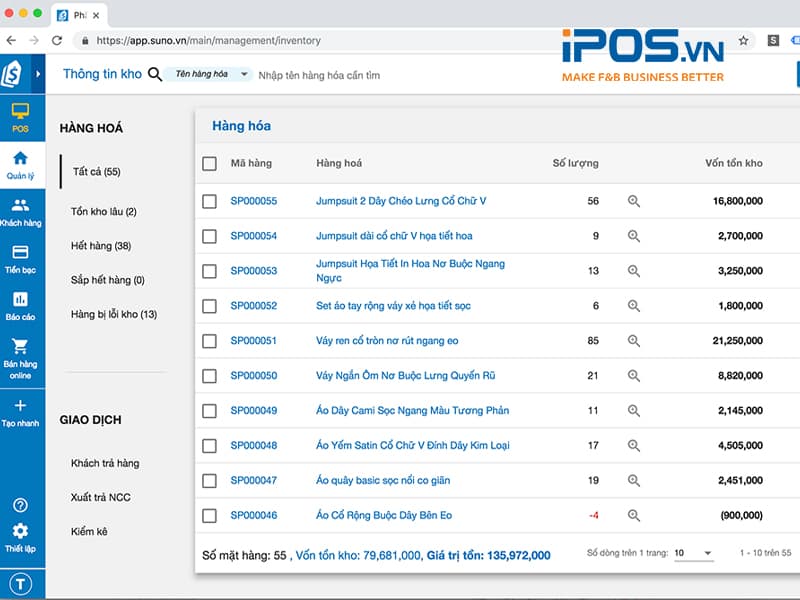 phần mềm quản lý kho