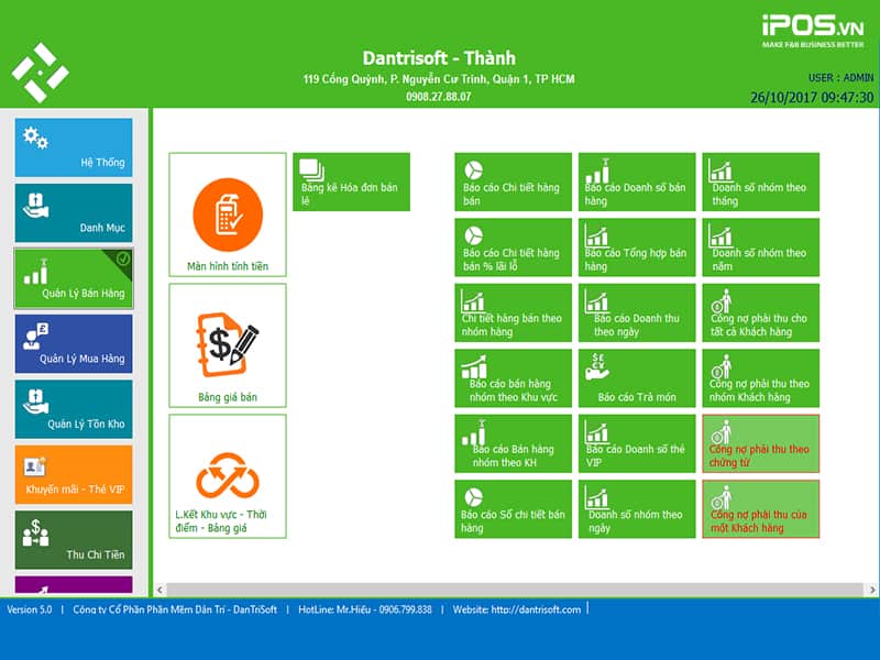 phần mềm quản lý bán hàng dantrisoft