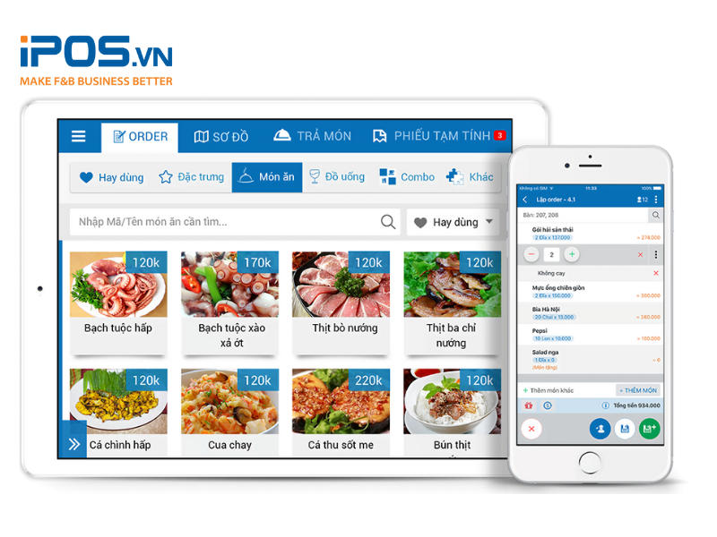 Giao diện phần mềm quản lý quán cafe CukCuk