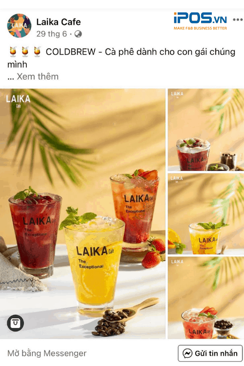 Hình ảnh những cốc nước mát lạnh đầy màu sắc sẽ gây ấn tượng với người đọc