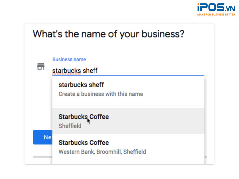 Tạo thông tin quán bạn trên Google My Business