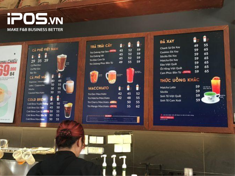 Menu đa dạng giúp khách hàng có nhiều sự lựa chọn hơn