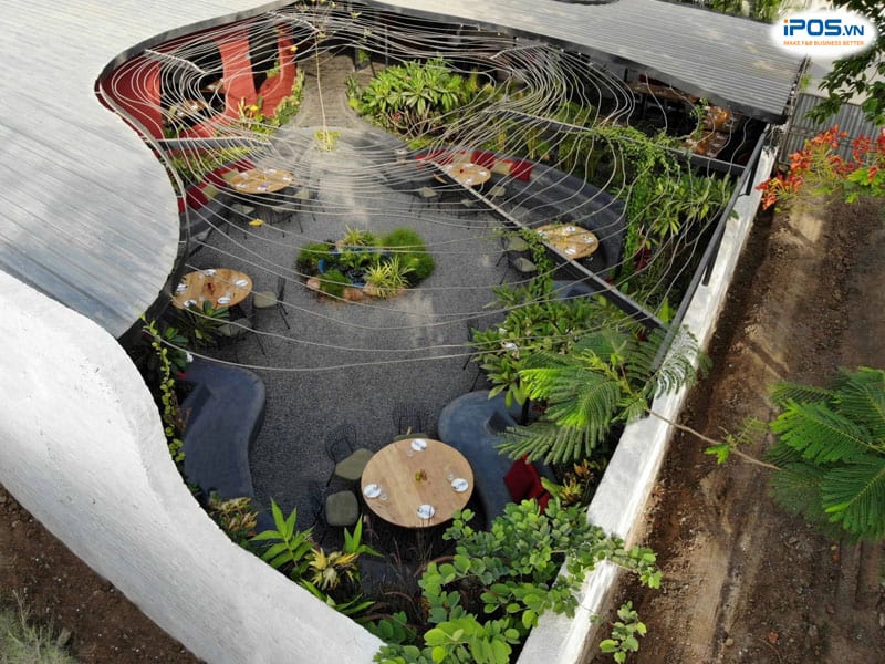 Thiết kế nhà hàng theo phong cách sân vườn