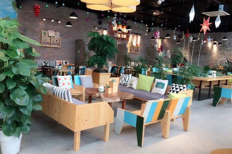 Thiết kế quán trà sữa theo phong cách hiện đại