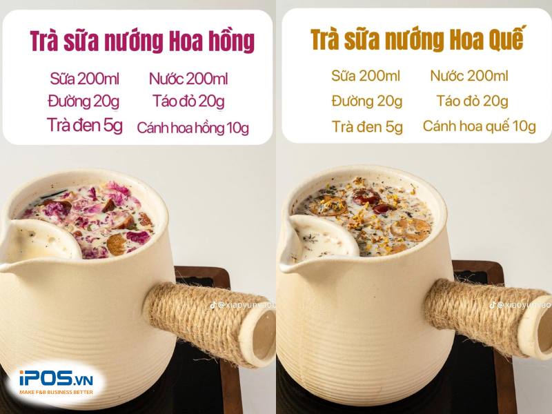 Công thức Trà Sữa Nướng Vân Nam