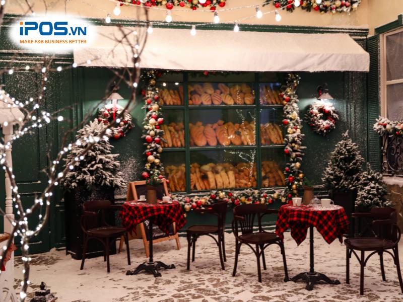 Trang trí Noel cho quán cafe theo phong cách Vintage
