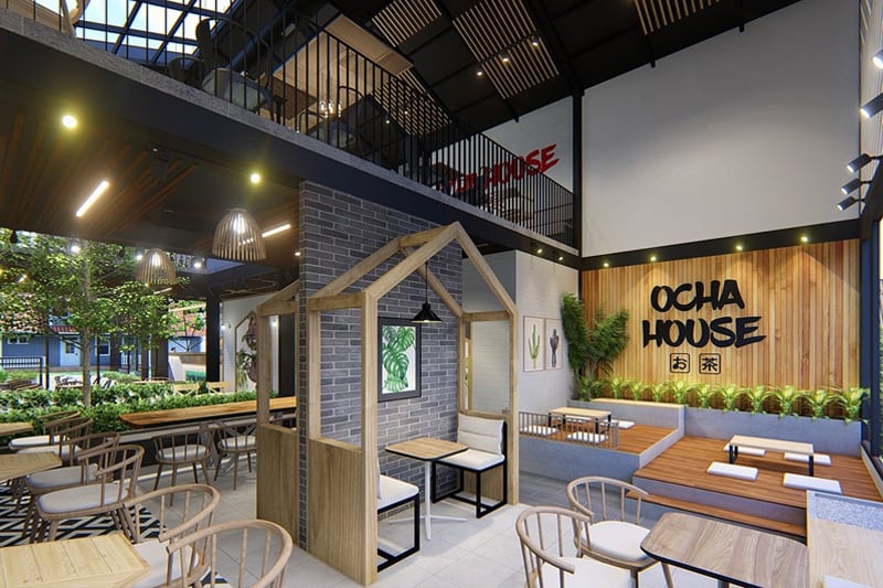 Ý tưởng thiết kế quán trà sữa nhỏ - bình dân