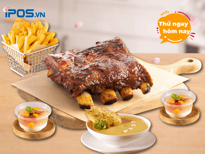 Combo bán tại chỗ của nhà hàng Sườn Mười